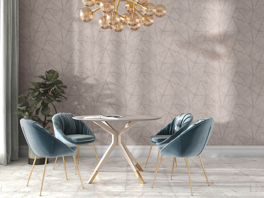 Обои виниловые Кутюр арт. КМ 5602, мотив, бежевый светлый