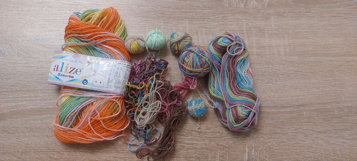 остатки пряжи