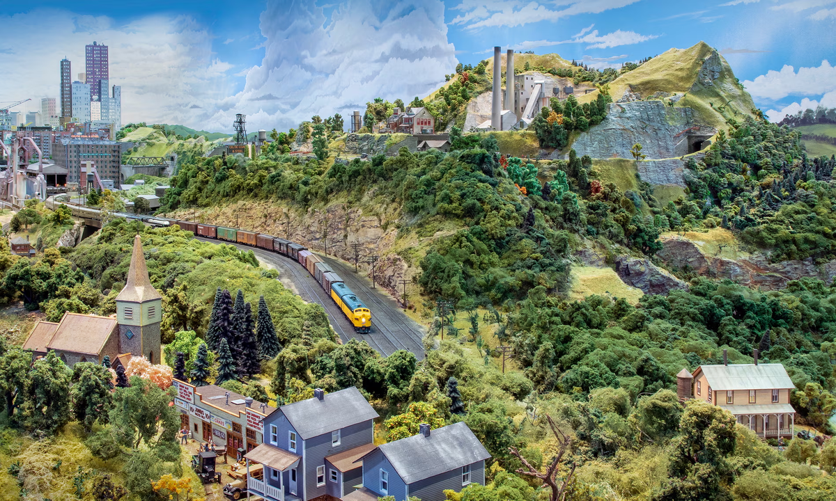 Модель железной дороги Рода Стюарта. Фотография: Журнал Railway Modeller/Peco Publications