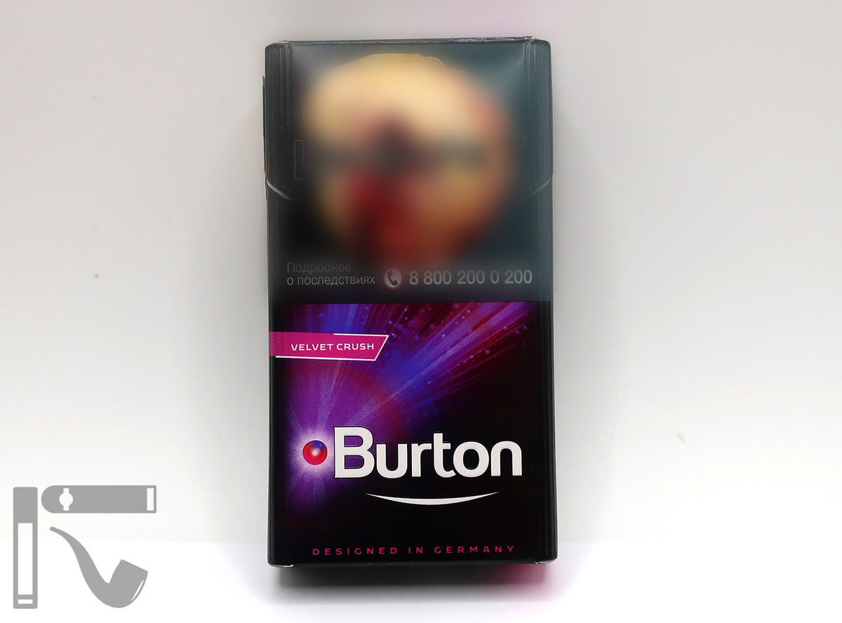Сигареты Burton Velvet Crush. Фото:©канал "Уголок Курильщика"