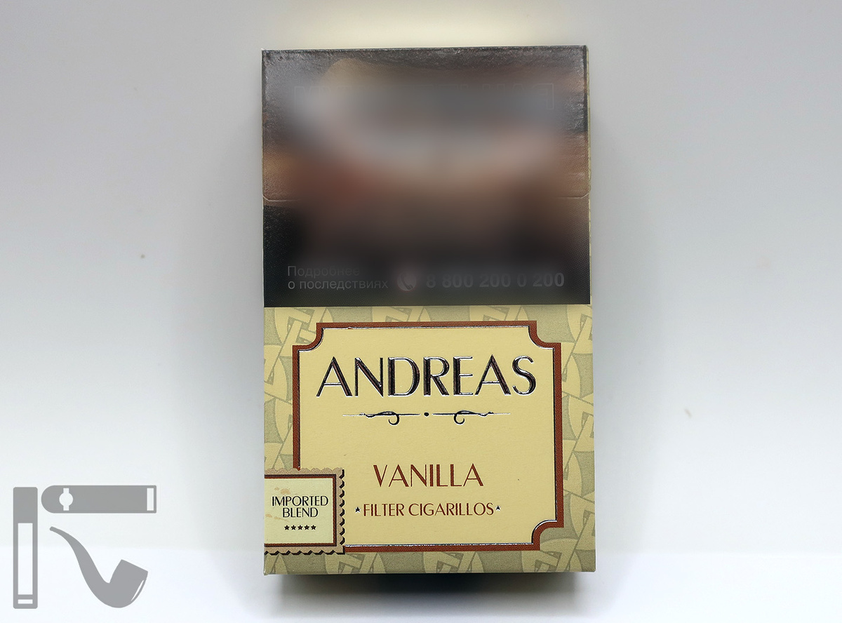 Сигариллы Andreas Vanilla. Фото: © канал "Уголок Курильщика"