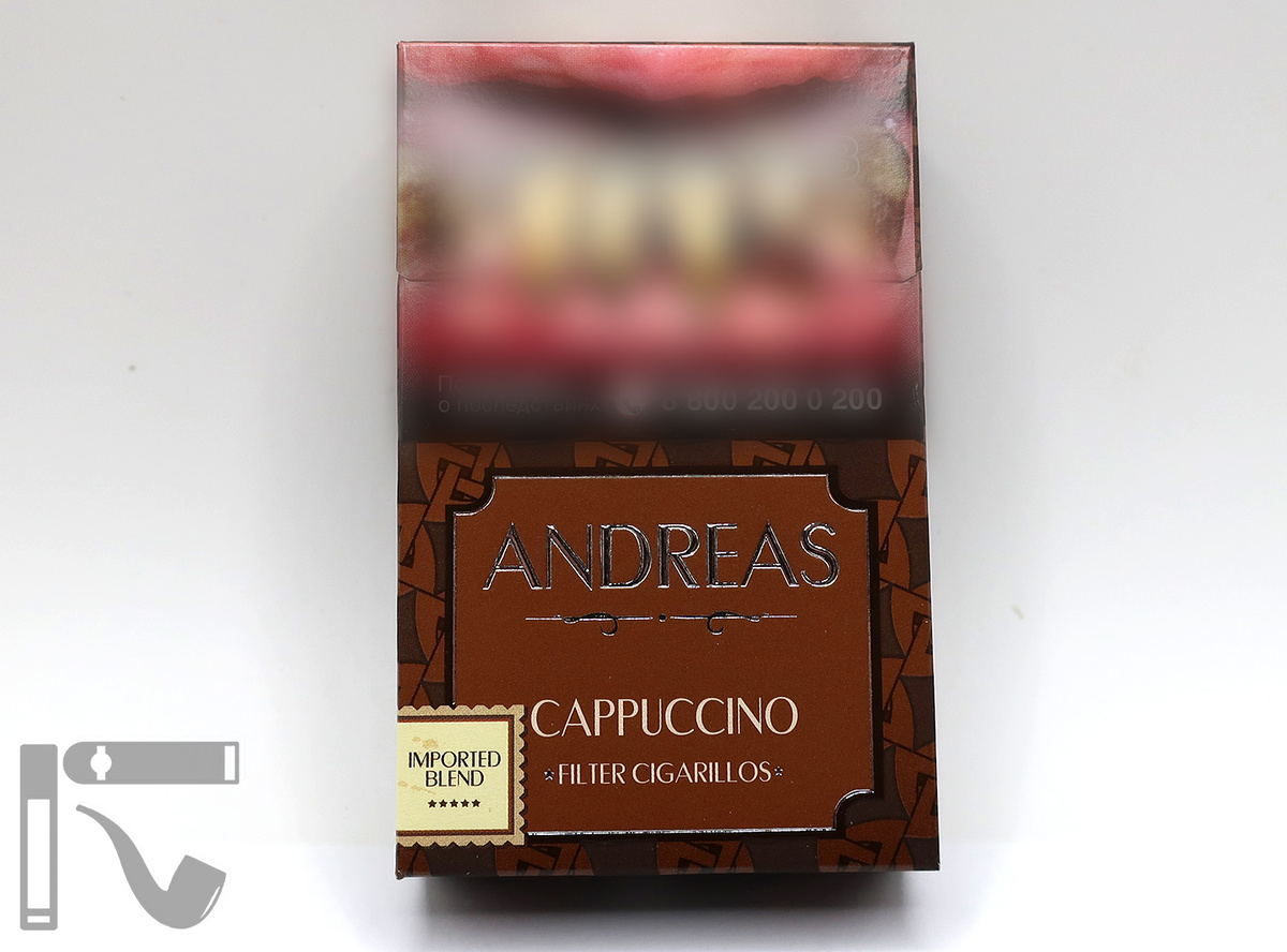 Сигариллы Andreas Cappuccino. Фото: © канал "Уголок Курильщика"