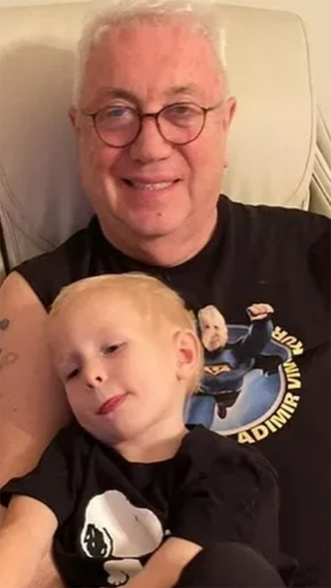 Владимир Винокур и его внук Федя. Фото: соцсети Владимира Винокура