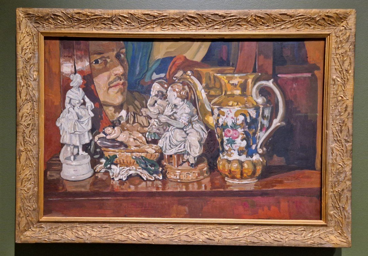 Шестопалов Н. И. Натюрморт с автопортретом. 1915