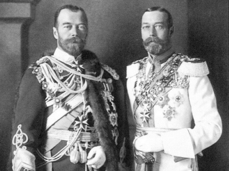 Двоюродные братья Николай II и Георг V