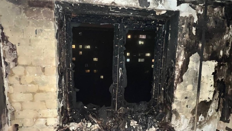    Последствия пожара в квартире в Ставрополе Фото: МЧС Ставрополья