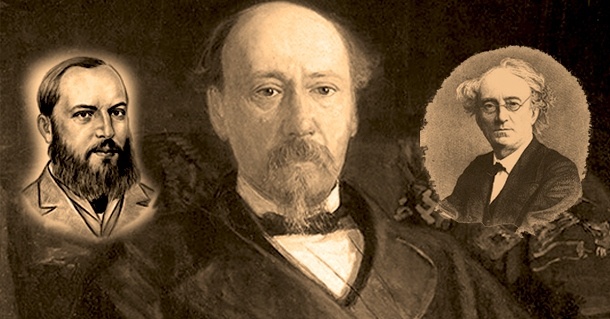 
 Фет, Некрасов, Тютчев, триединый Бог поэзии середины XIX в.