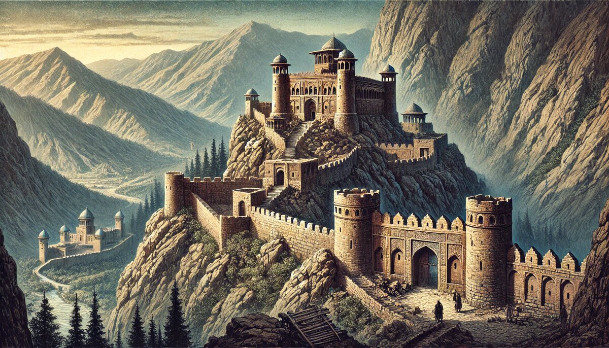 Визуализация крепости Гирдкух от ИИ