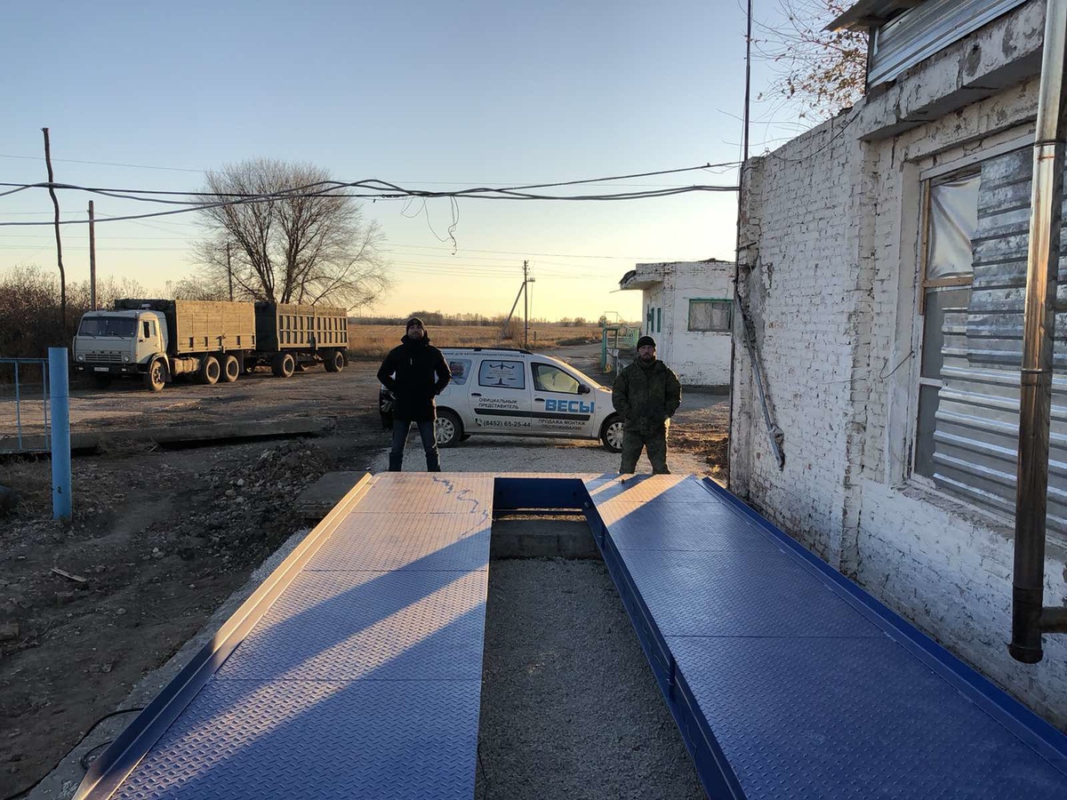 Монтаж автомобильных весов компанией Поволжский метрологический центр