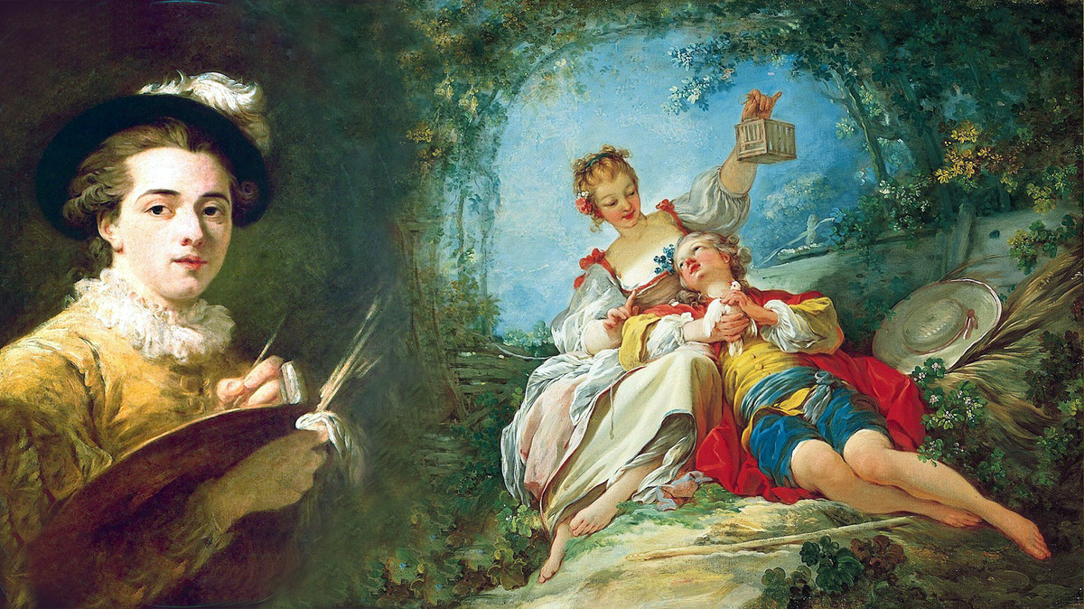 Коллаж автора из картин Фрагонара.