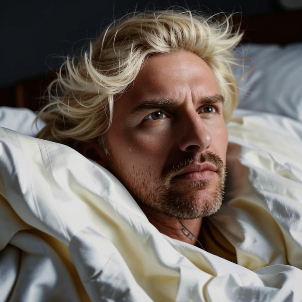 Эндрю Блэквуд проснулся после стука в дверь в гостевом доме в Коппере. Создано нейросетью Кандинский.    