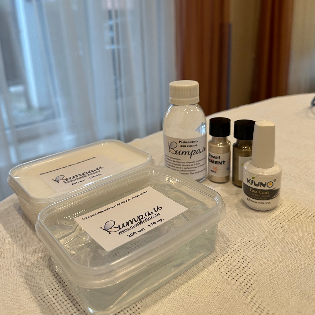 Материалы для работы со смолой Витраль