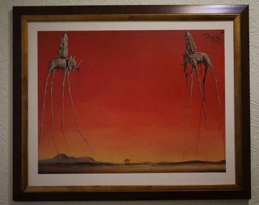 Постер Слоны (Сальвадор Дали)