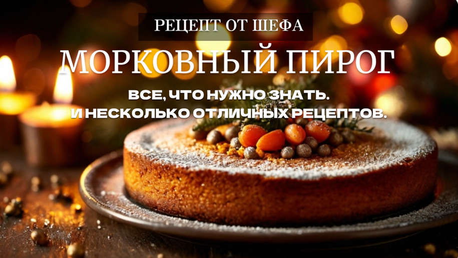 МОРКОВНЫЙ ПИРОГ. ВСЕ, ЧТО ВЫ ХОТЕЛИ ЗНАТЬ.