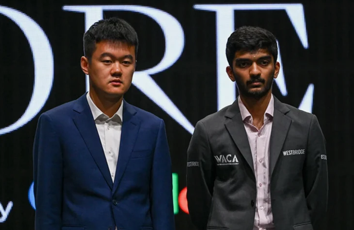Дин Лижень и Доммараджу Гукеш - соперники по матчу за шахматную корону-2024. Фото: соцсети