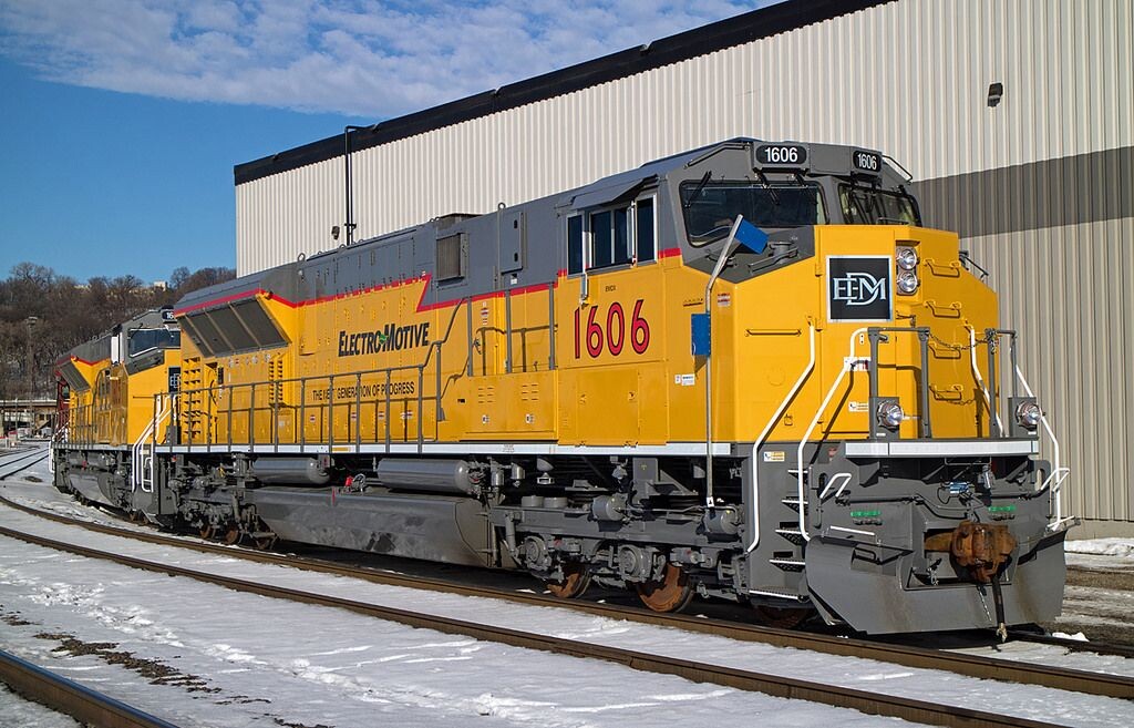 Тепловозы SD70ACe, производства Electro-Motive Diesel, использующиеся в Австралии для вождения грузовых поездов. Фото взято из открытых источников.