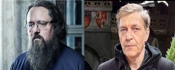 Священник КПЦ Андрей Кураев и журналист Александр Невзоров