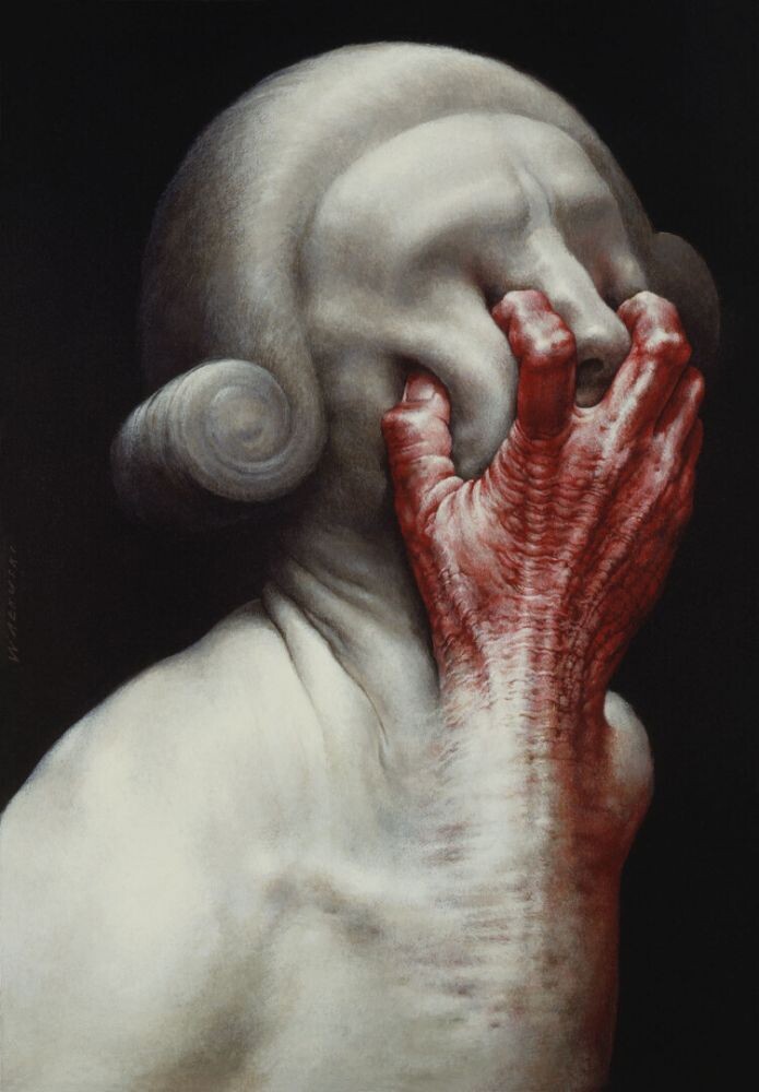 КАРТИНА ОТ ХУДОЖНИКА -ИЛЛЮСТРАТОРА ВИСЛАВА ВАЛКУСКОГО / Wieslaw Walkuski / ДАНТОН