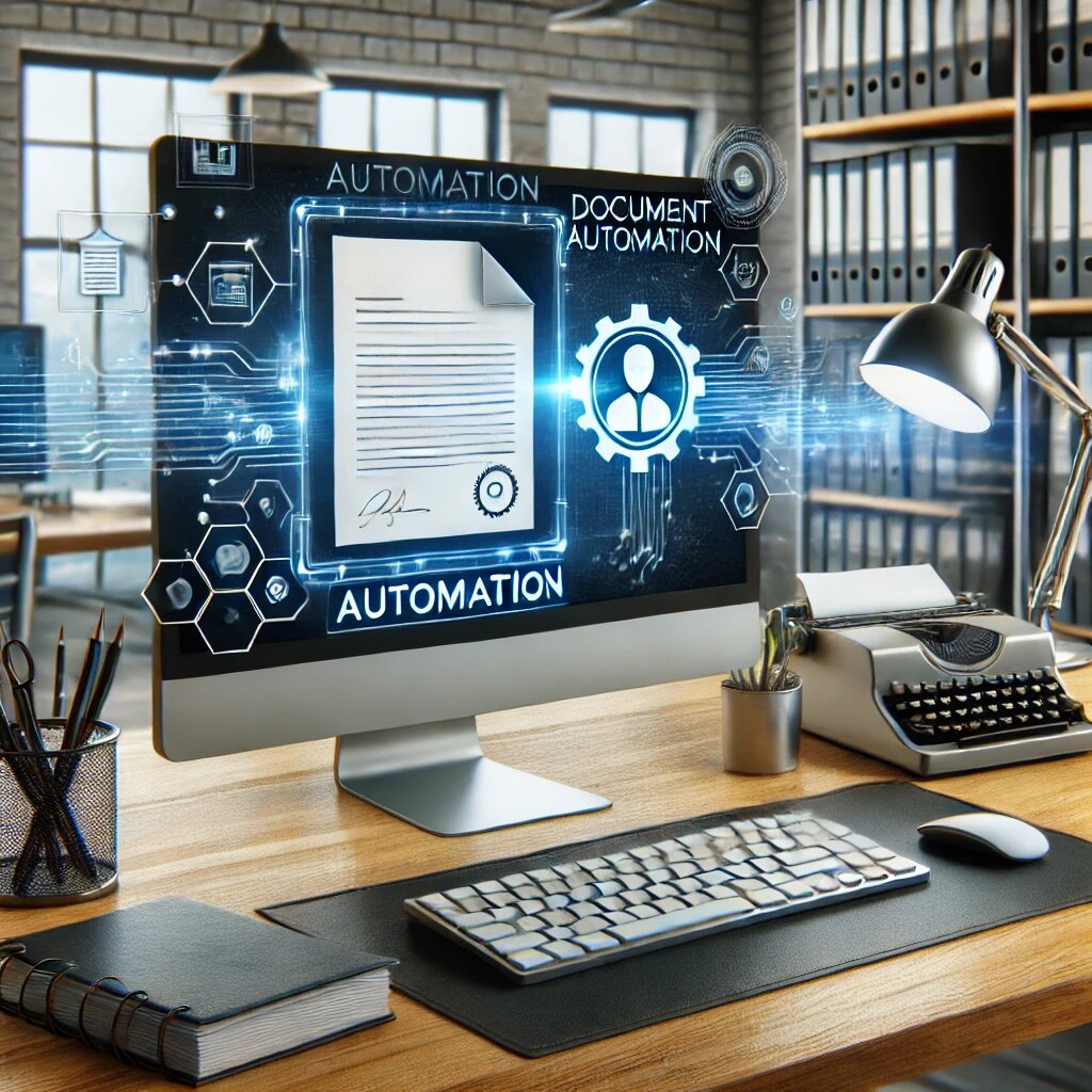 Экран компьютера, на котором генерируется документ и отправляется клиенту