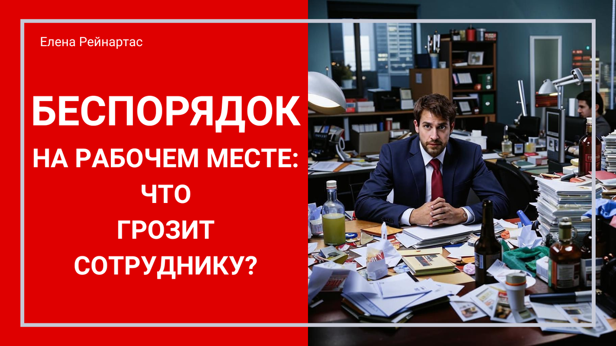 Беспорядок на рабочем месте: что грозит сотруднику?