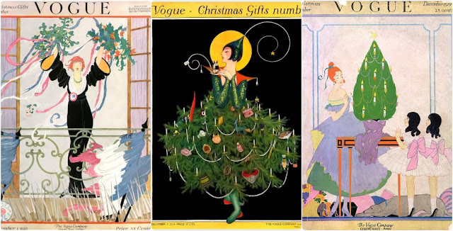 Рождественские обложки Vogue начала 20 века