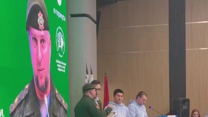 Встреча со студентами. Скрин с видео.