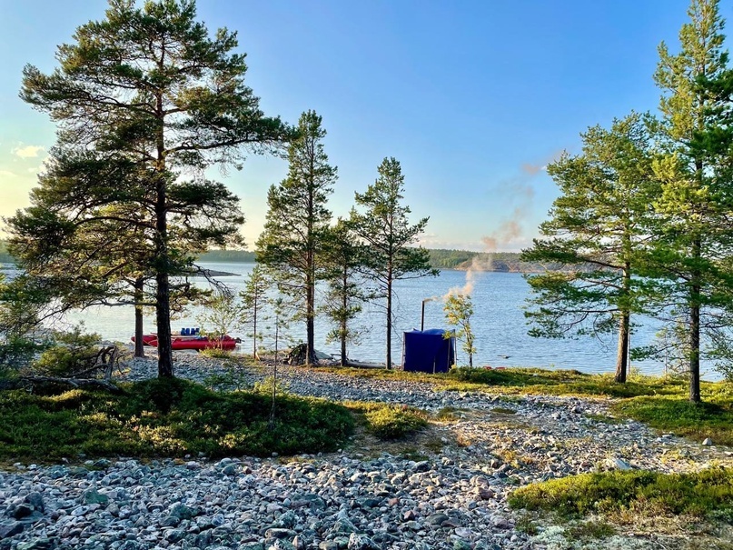 Банный шатёр с печкой