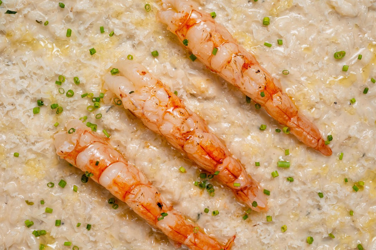 Фото: Ризотто качо э пепе с лангустинами в ресторане Интеллигенция