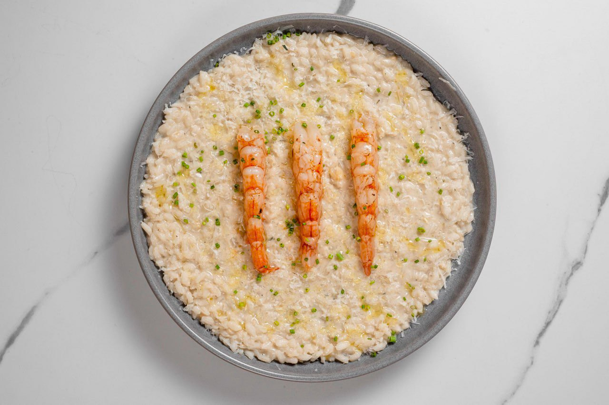 Фото: Ризотто качо э пепе с лангустинами в ресторане Интеллигенция