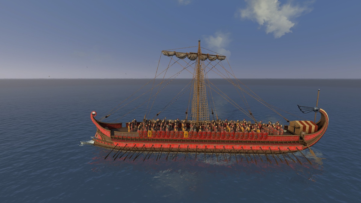 Штурмовая квадрирема Total War: Rome II левый борт