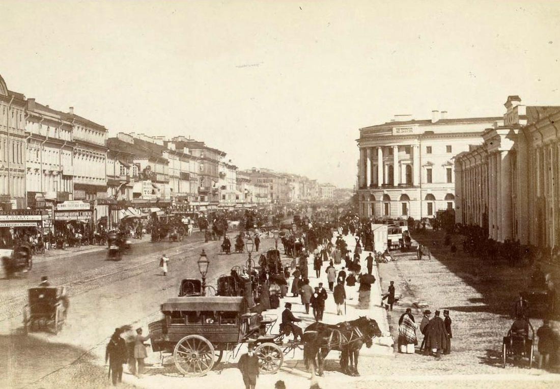 Невский проспект в 1874 году