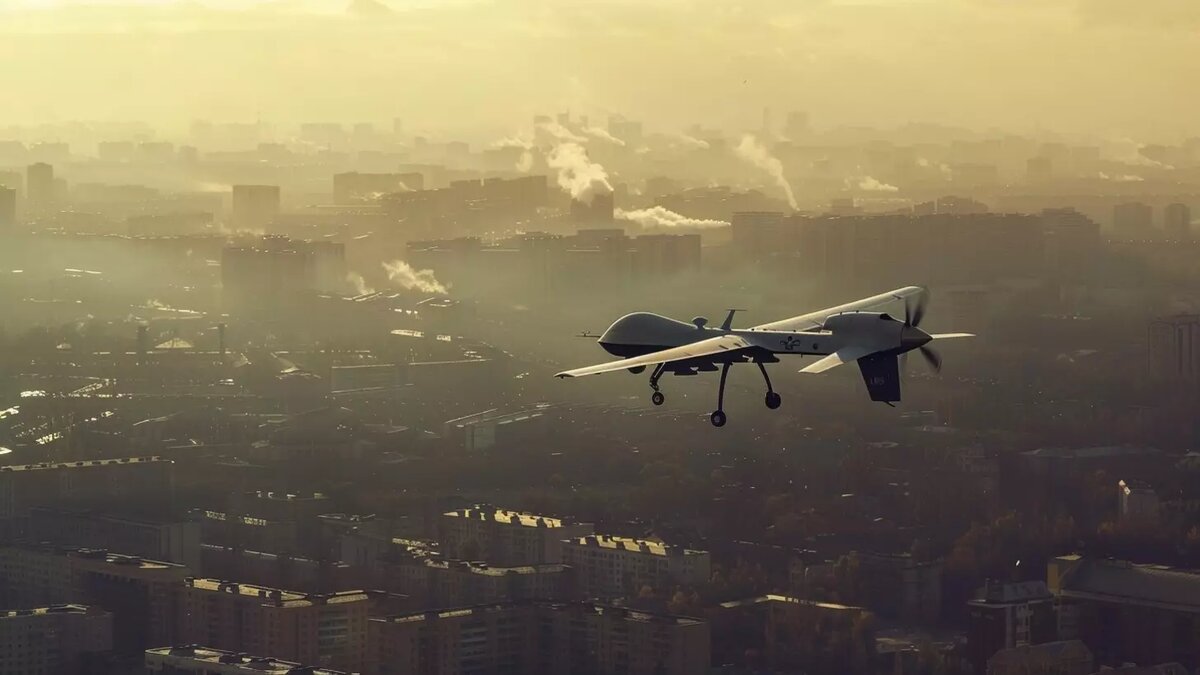 По словам очевидцев, взрывы раздавались над Фокинским районом Брянска. Источник: изображение Midjourney