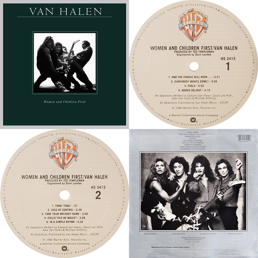 US, 1980 - Warner Bros. Records – HS 3415