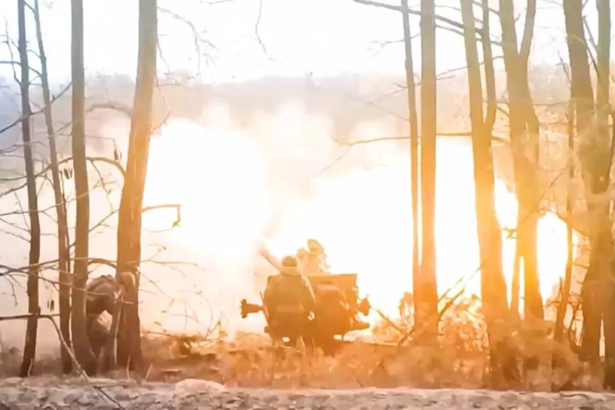    Расчет гаубицы Д-30 ликвидировал опорный пункт ВСУ под Красноармейском