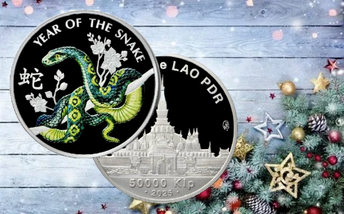 Коллекционная монета «Год Змеи» 2025 года. Источник: sberbank.com