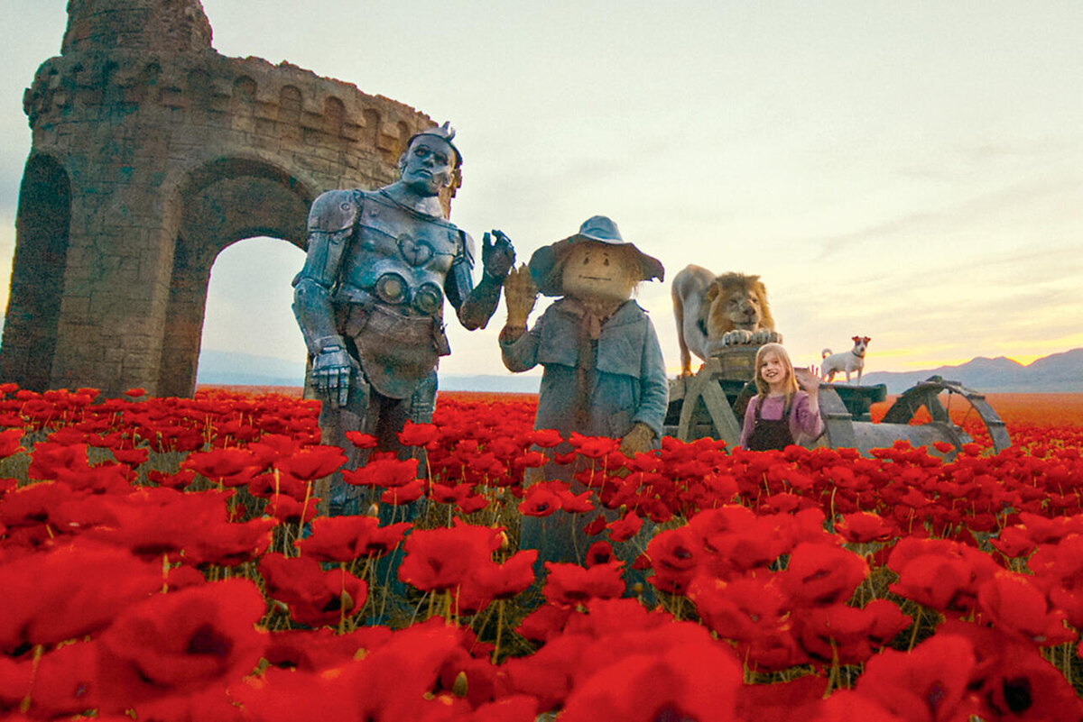    Юрий Колокольников, Евгений Чумак, Артур Ваха и Екатерина Червова в фильме «Волшебник Изумрудного города. Дорога из желтого кирпича». 2024 г. предоставлено кинокомпанией «Централ Партнершип»