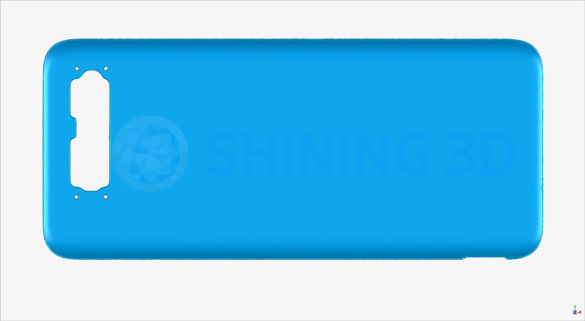 3D-модель изогнутого стекла смартфона