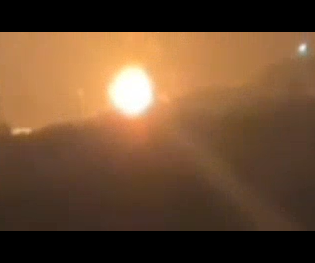 Момент взрыва