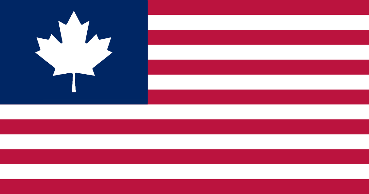 Флаг Канады в качестве 51-го штата США