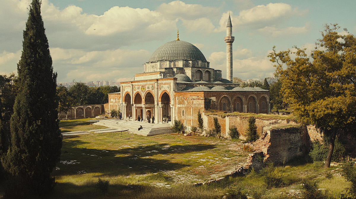 НейроХолст (с) "мечеть, её соорудил Мимар Синан"