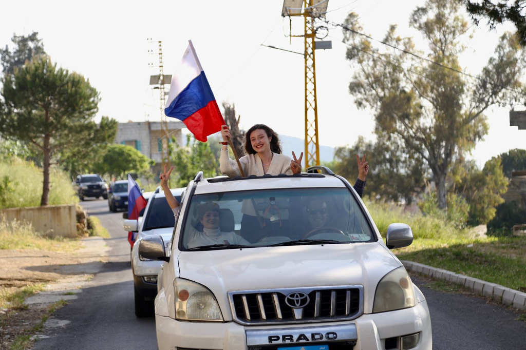 Автопробег соотечественников Ливана к 9 Мая. Фото: Алаа Канаан