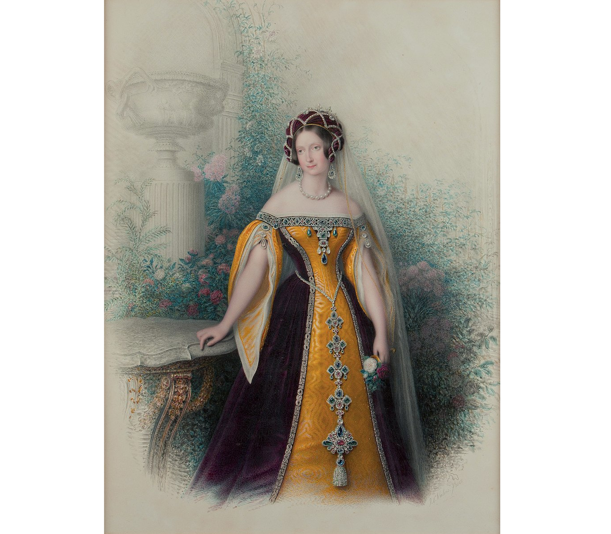 "Портрет Анны Павловны", Жан Кретьен Валуа, 1845. (с) Из коллекции Хет Лоо