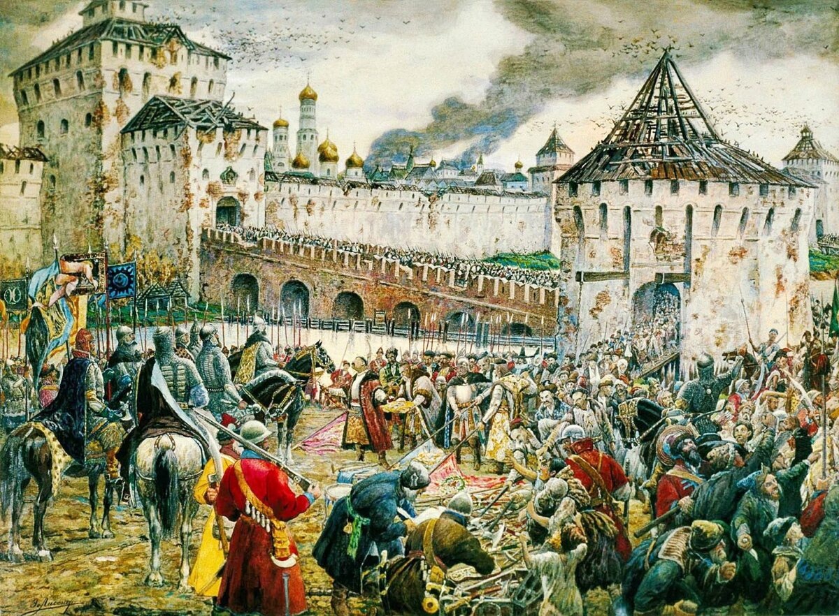 Э. Лисснер. Изгнание польских интервентов из московского Кремля. Из открытого источника