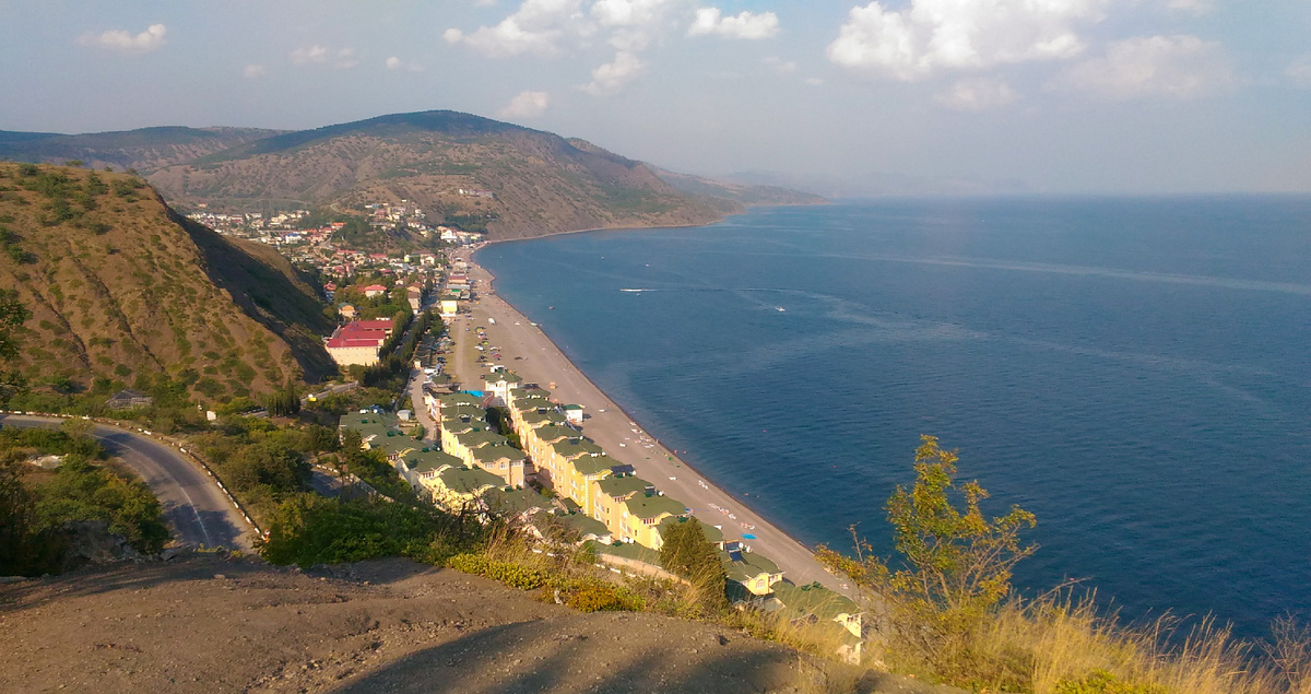 Рыбачье. Панорамный вид. Крым. Фотография автора статьи. 