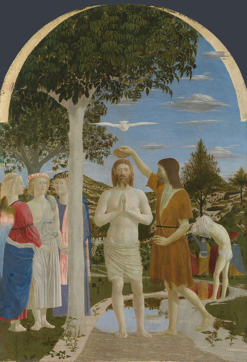 "Крещение Христа", ок. 1448-1450 гг., Лондонская национальная галерея