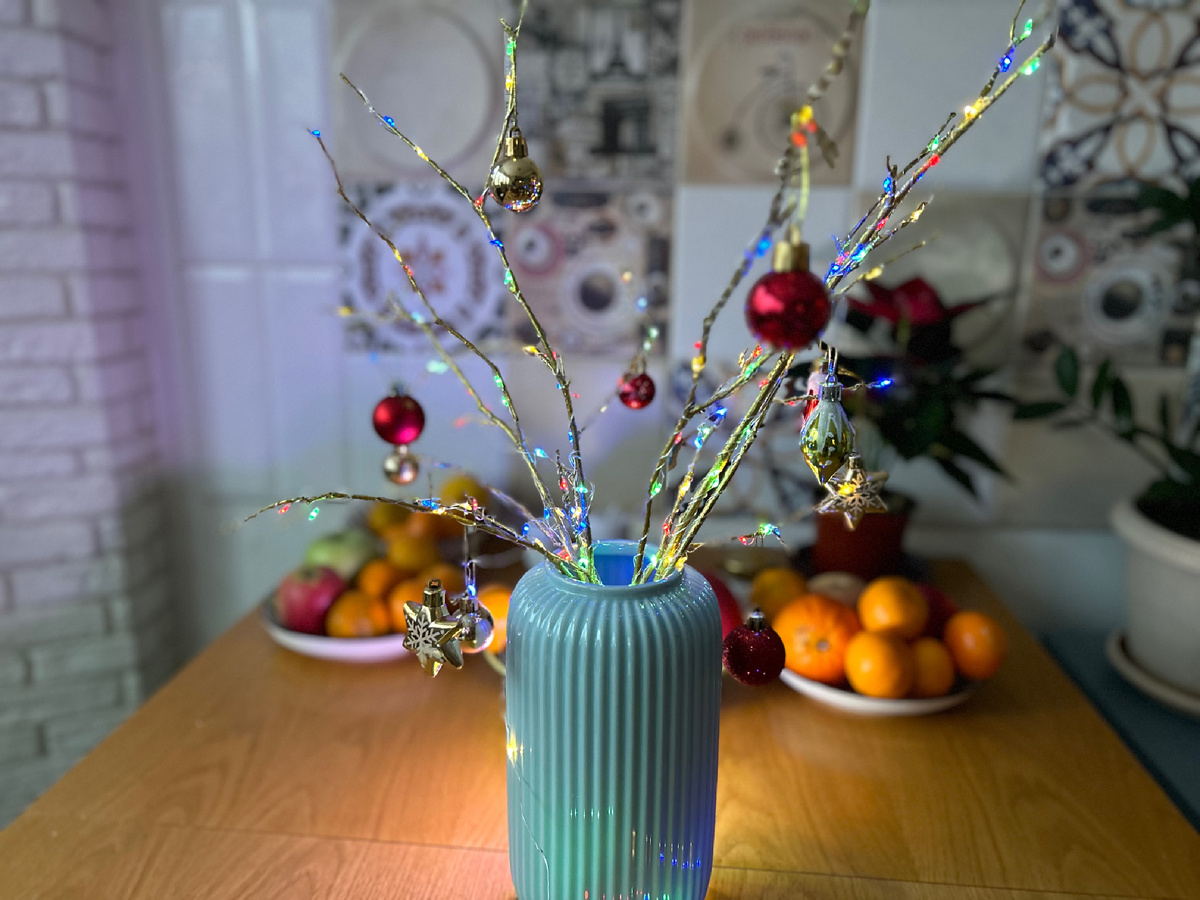 Наши новогодние веточки