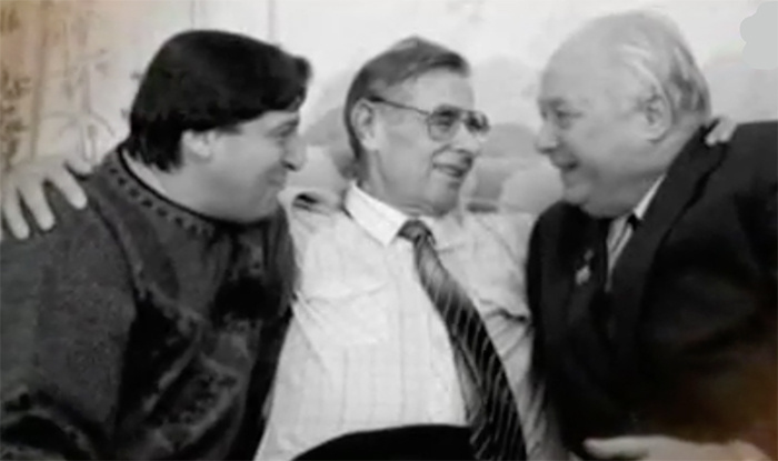 С дузьями Озеровым и Хазановым