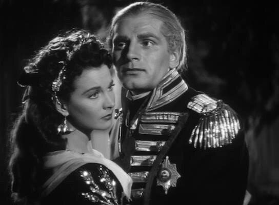 Вивьен Ли и Лоуренс Оливье в фильме "Леди Гамильтон" (1941 г.)