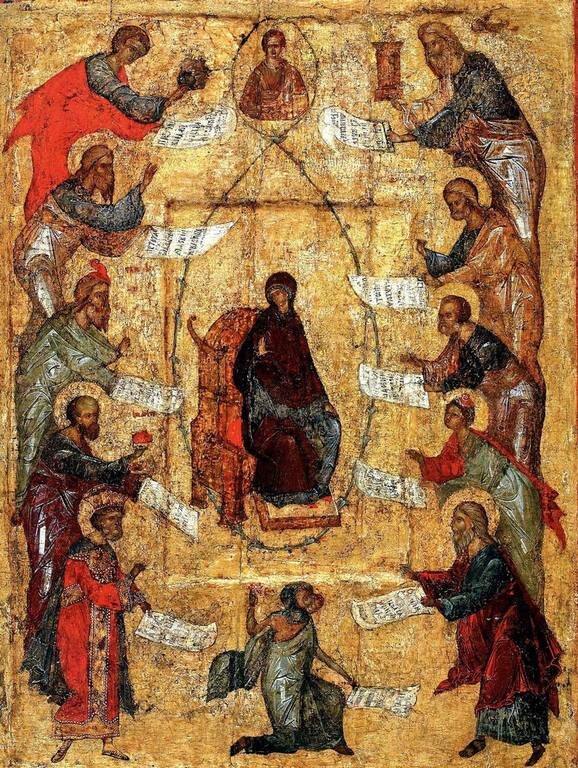 Похвала Пресвятой Богородицы. 15 в.