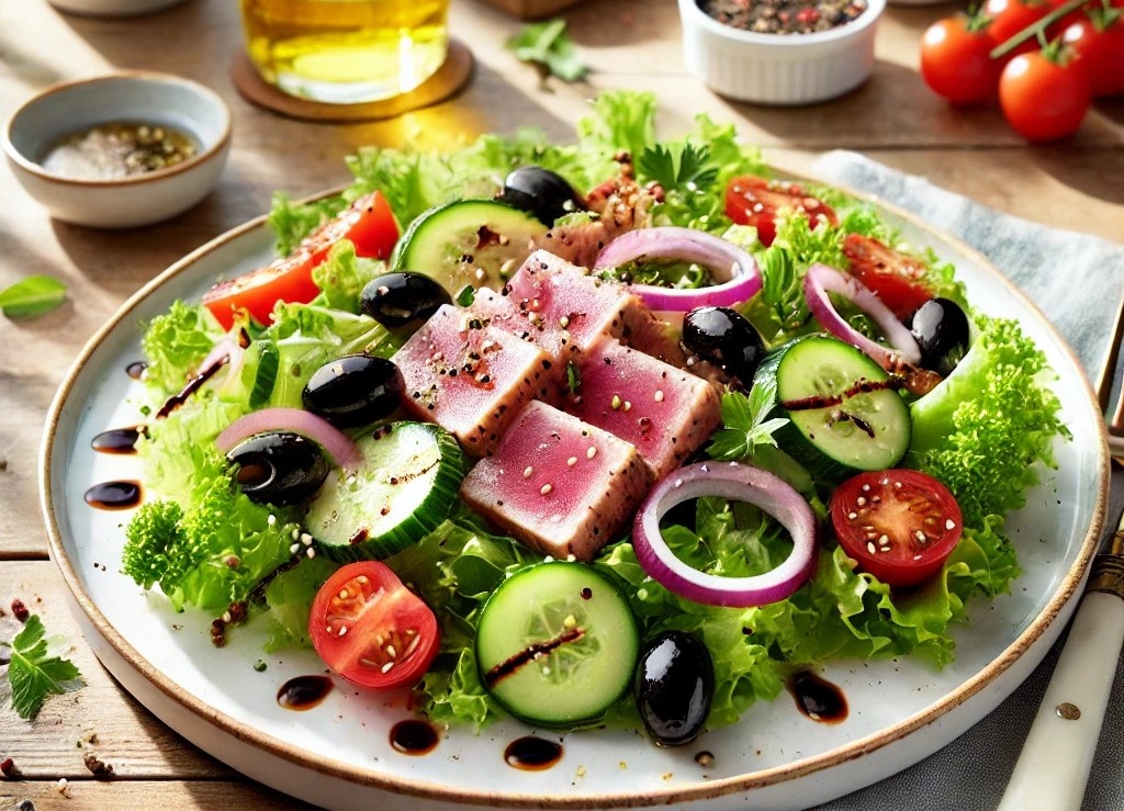  Классический салат с тунцом